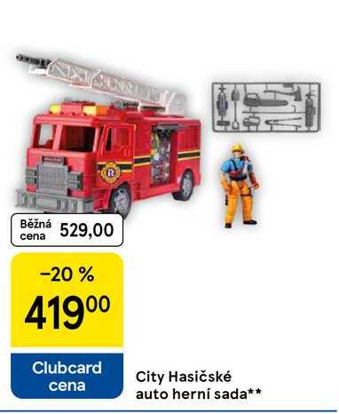 City Hasičské auto herní sada