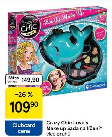 Crazy Chic Lovely Make up Sada na líčení, více druhů 