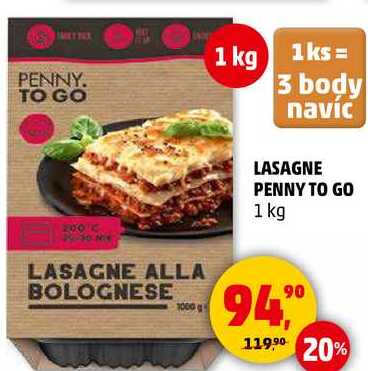 LASAGNE PENNY TO GO, 1 kg 