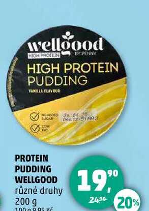 PROTEIN PUDDING WELLGOOD různé druhy, 200 g  