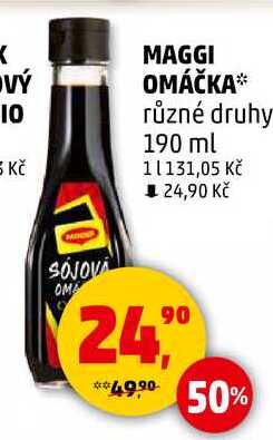 MAGGI OMÁČKA různé druhy, 190 ml  