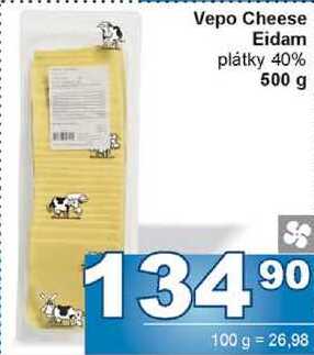 Vepo Cheese Eidam plátky 40% 500 g