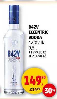 B42V ECCENTRIC VODKA 42% alk., 0,5 l 