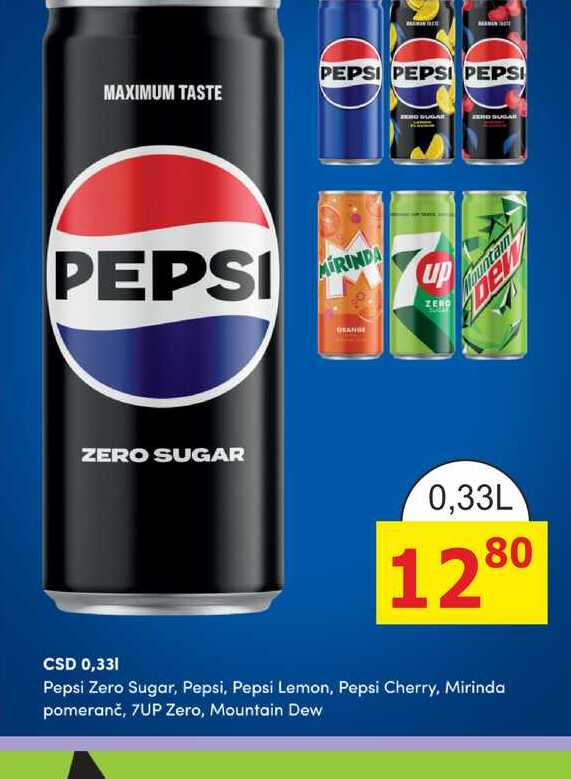 Mountain Dew Limonáda s příchutí citrusového ovoce 0,33l