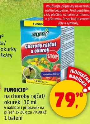 FUNGICID na choroby rajčat/ okurek, 10 ml 