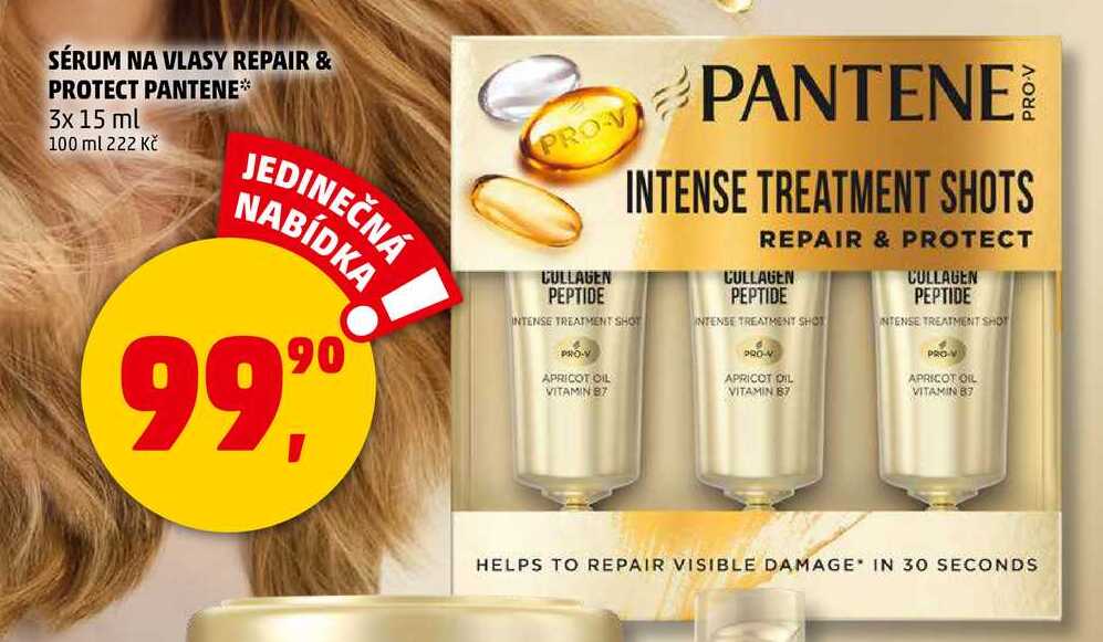 SÉRUM NA VLASY REPAIR & PROTECT PANTENE, 3x 15 ml
