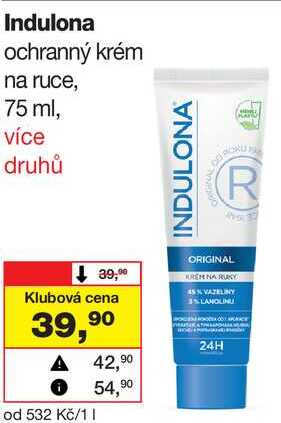 Indulona ochranný krém na ruce, 75 ml
