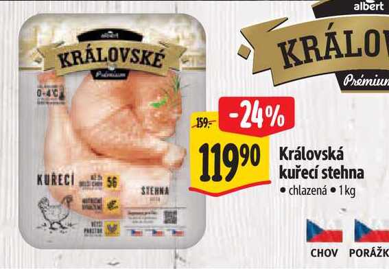  Královská kuřecí stehna  1 kg