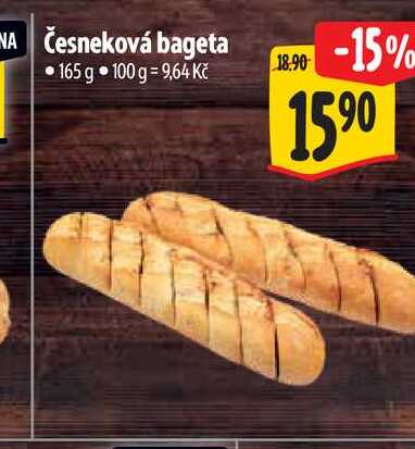  Česneková bageta  165 g 