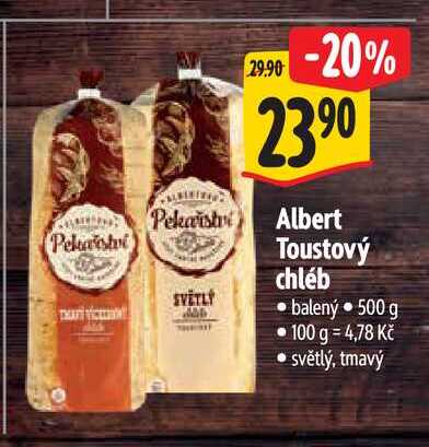  Albert Toustový chléb  500 g