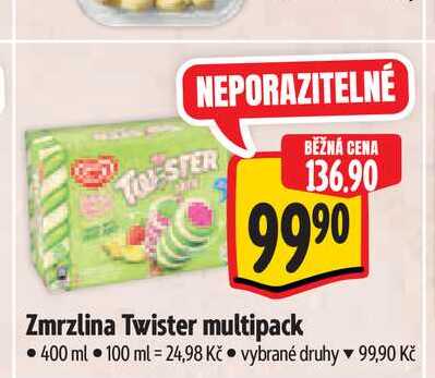   Zmrzlina Twister multipack 400 ml  