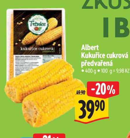  Albert  Kukuřice cukrová předvařená 400 g  