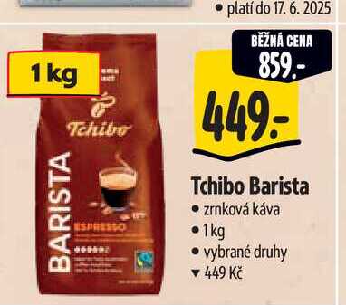  Tchibo Barista zrnková káva  1kg  