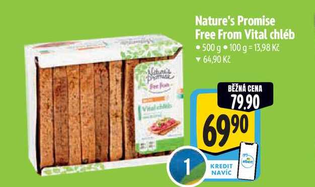   Nature's Promise Free From Vital chléb 500 g 