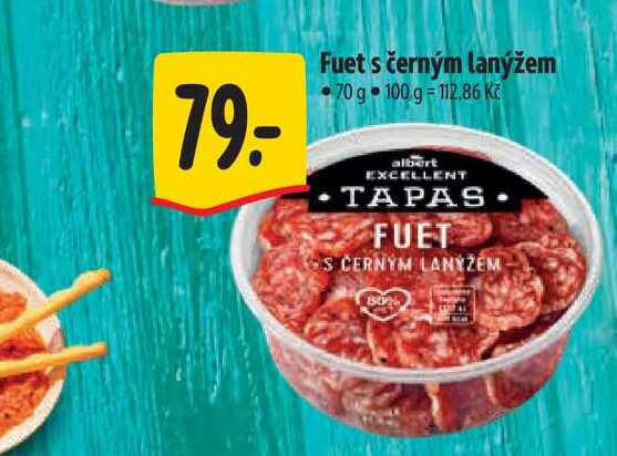 Fuet s černým lanýžem 70 g 