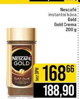 Nescafé instantni káva Gold Gold Crema 200 g