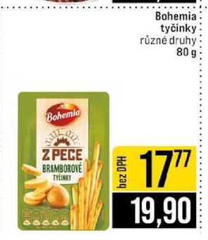 Bohemia tyčinky různé druhy 80 g 