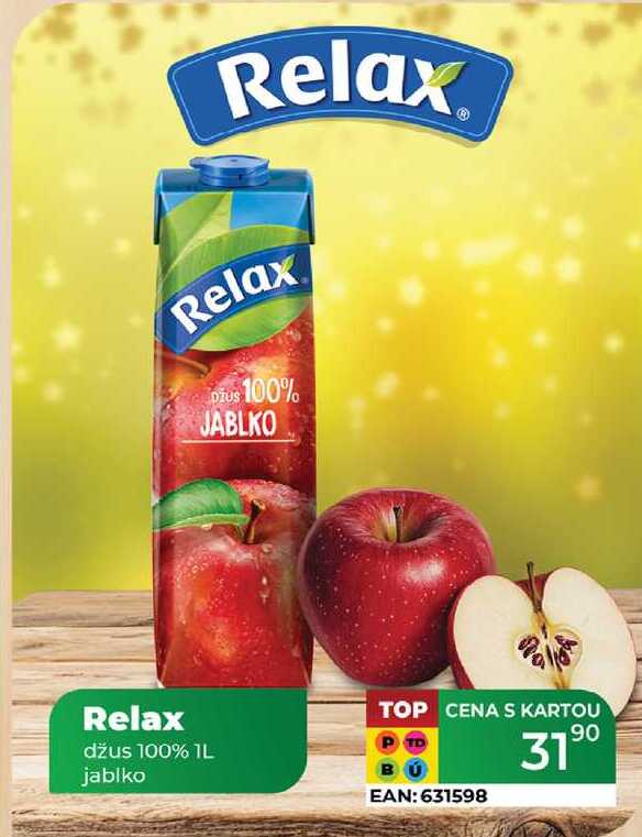 Relax džus 100% 1L jablko 