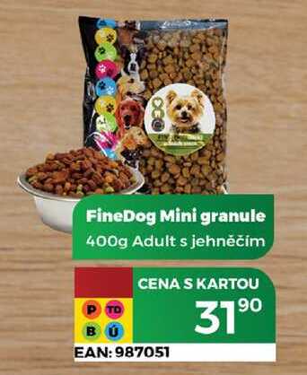 FineDog Mini granule 400g Adult s jehněčím 