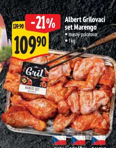  Albert Grilovací  set Marengo  1kg 