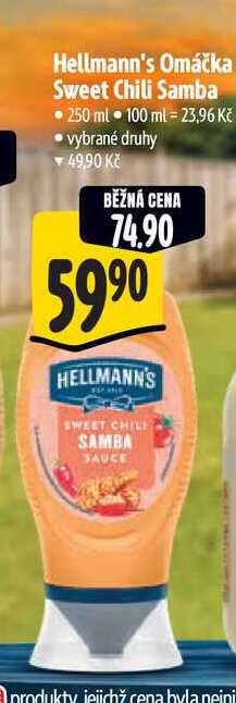 Hellmann's Omáčka Sweet Chili Samba  250 ml 
