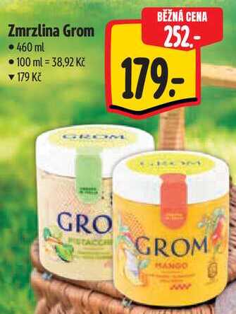Zmrzlina Grom, 460 ml
