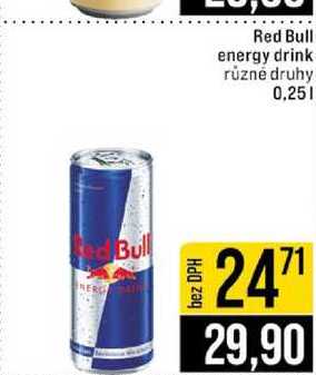 Red Bulli energy drink různé druhy 0,25l