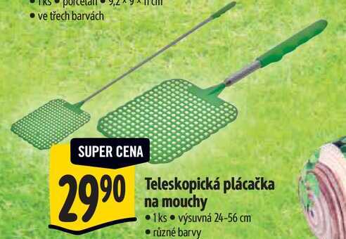 Teleskopická plácačka na mouchy 