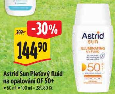 Astrid Sun Pleťový fluid na opalování OF 50+, 50 ml 