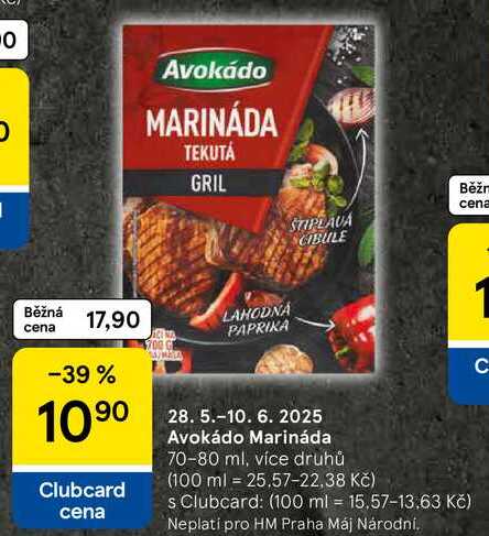 Avokádo Marináda, 70-80 ml, více druhů 