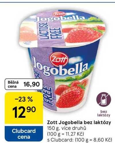 Zott Jogobella bez laktózy, 150 g, více druhů 