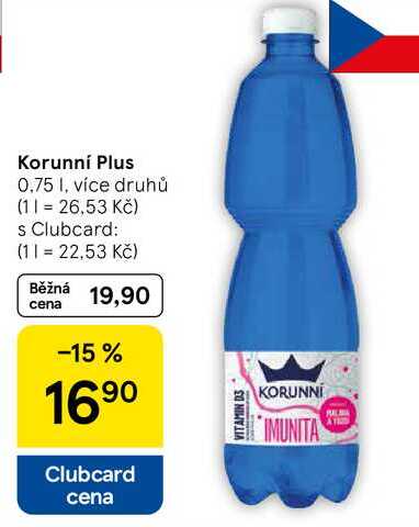 Korunní Plus, 0.75 l, více druhů 