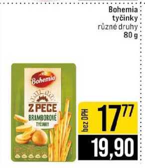 Bohemia tyčinky různé druhy 80g