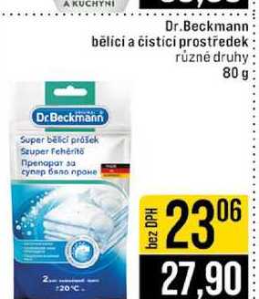 Dr.Beckmann bělici a čisticí prostředek různé druhy 80g