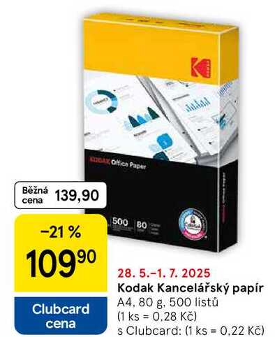Kodak Kancelářský papír A4, 80 g, 500 listů