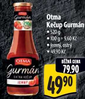 Otma Kečup Gurmán, 520 g