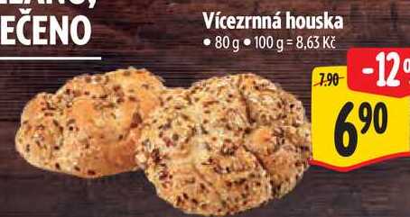 Vícezrnná houska, 80 g 
