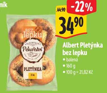 Albert Pletýnka bez lepku, 160 g