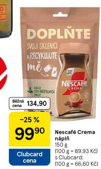Nescafé Crema náplň, 150 g 