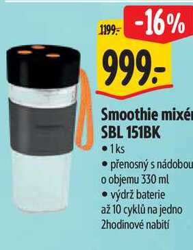Smoothie mixér SBL 151BK 
