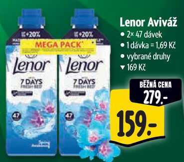 Lenor Aviváž, 2x 47 dávek 