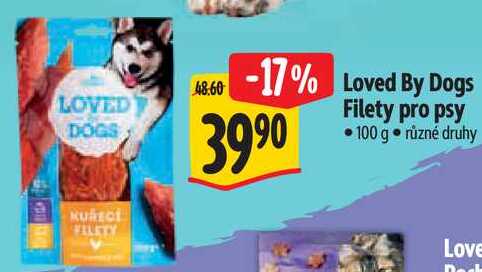 Loved By Dogs Filety pro psy, 100 g