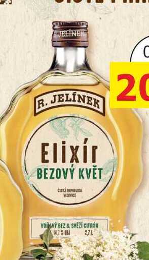 R. JELÍNEK Elixír z bezového květu 0,7l 14,7%