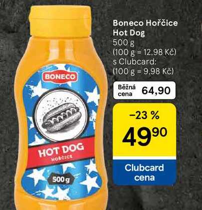 Boneco Hořčice Hot Dog, 500 g 
