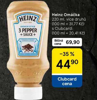 Heinz Omáčka, 220 ml, více druhů 