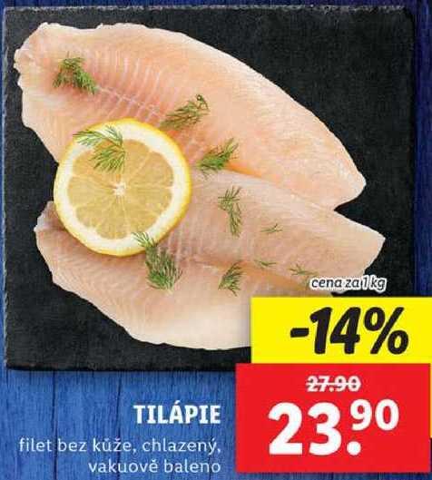 TILÁPIE, cena za 100 g