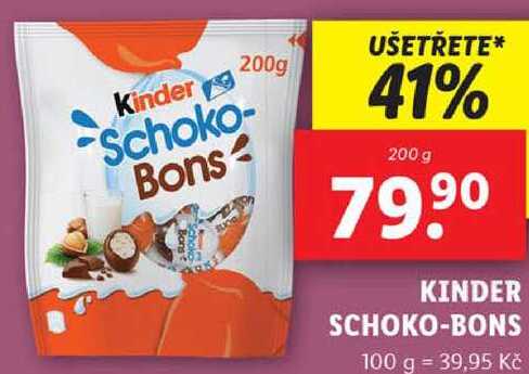 KINDER SCHOKO-BONS, 200 g