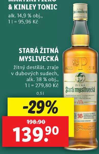 STARÁ ŽITNÁ MYSLIVECKÁ, 0,5 l