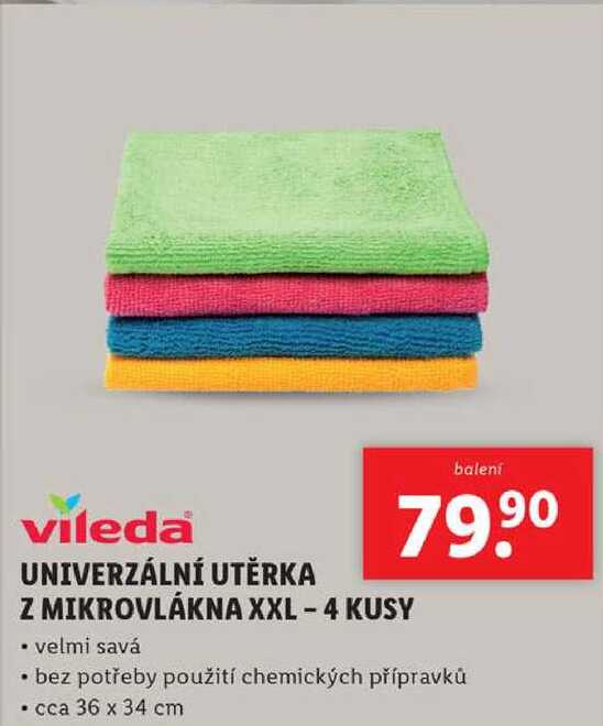 UNIVERZÁLNÍ UTĚRKA Z MIKROVLÁKNA XXL - 4 KUSY 