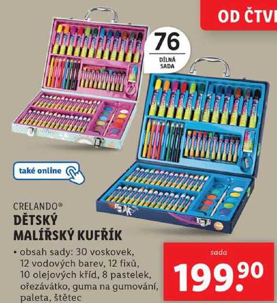 DĚTSKÝ MALÍŘSKÝ KUFŘÍK 